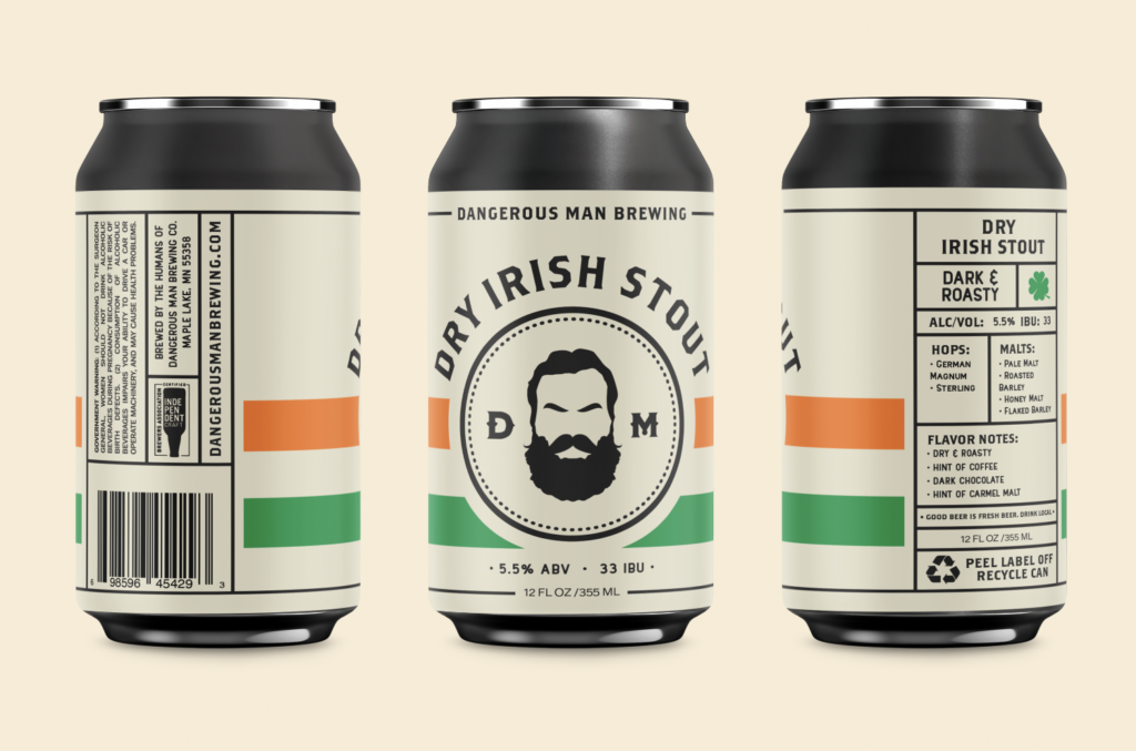 Dry Irish Stout Full can