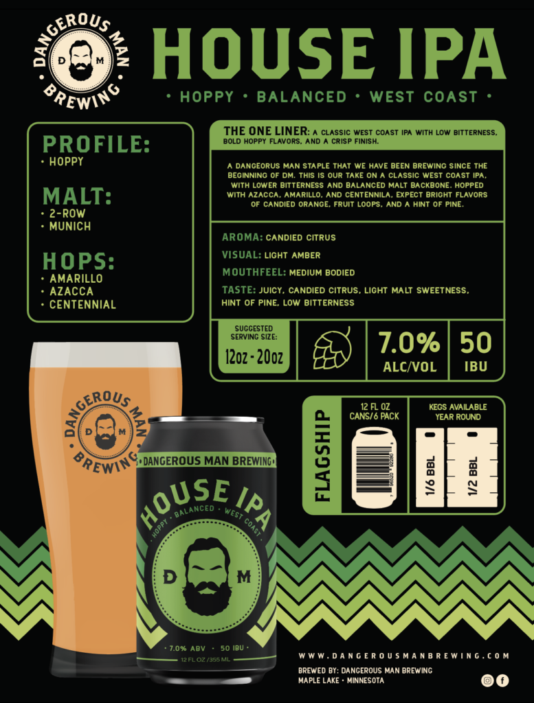 House IPA Sales Sheet