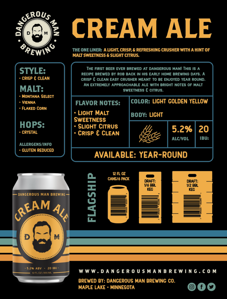  Cream Ale Sales Sheet